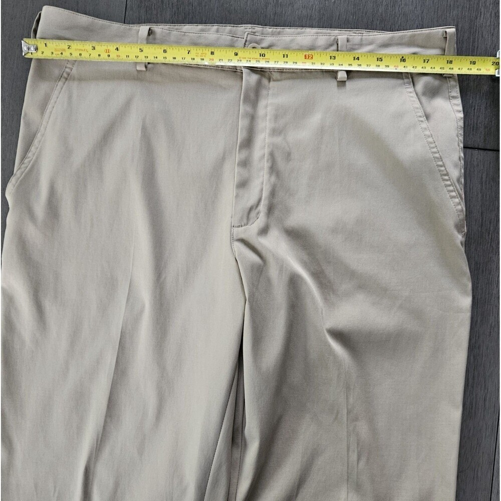 Nike Dri-Fit Men Tan Golf Pants  Standard Fit Khaki Tan Colored Chino Size 34x32 - Picture 5 of 9